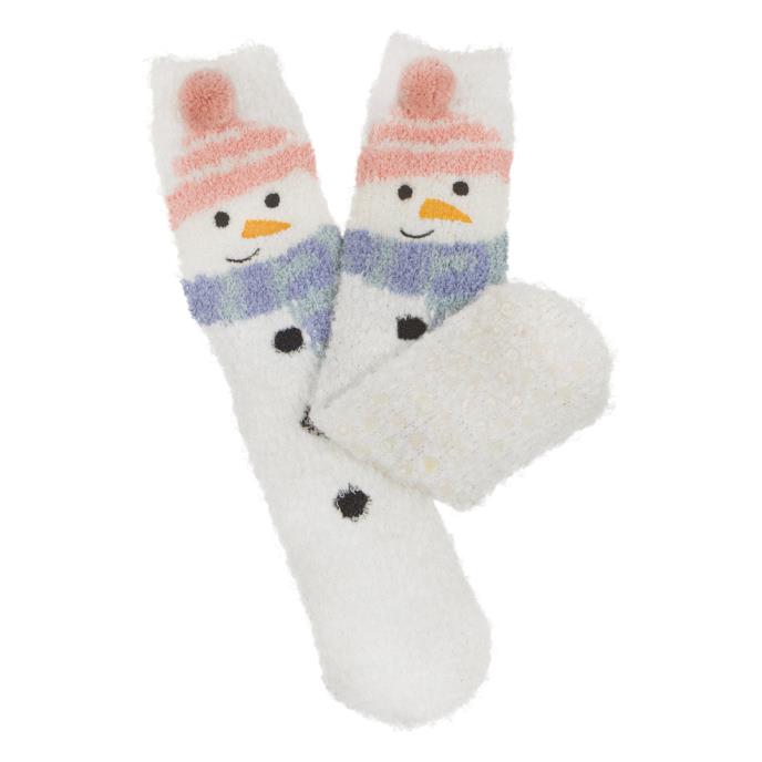 totes toasties Ladies Novelty Super Soft Slipper Socks Snowman Extra Image 2